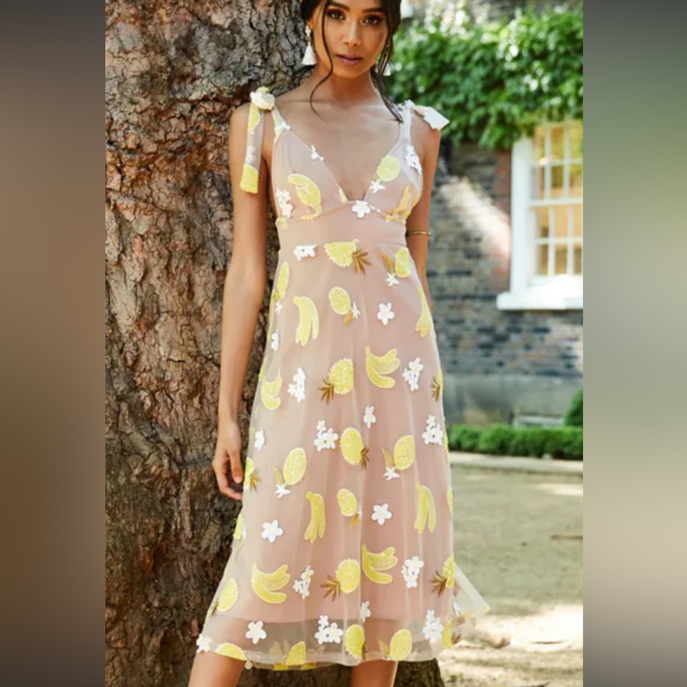For Love And Lemons Lemon FRUIT PUNCH dress